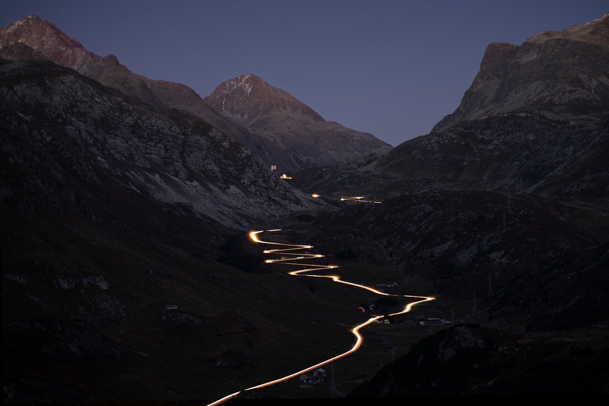 Gotthard Pass Tremola cobblestone road Switzerland historic alpine crossing